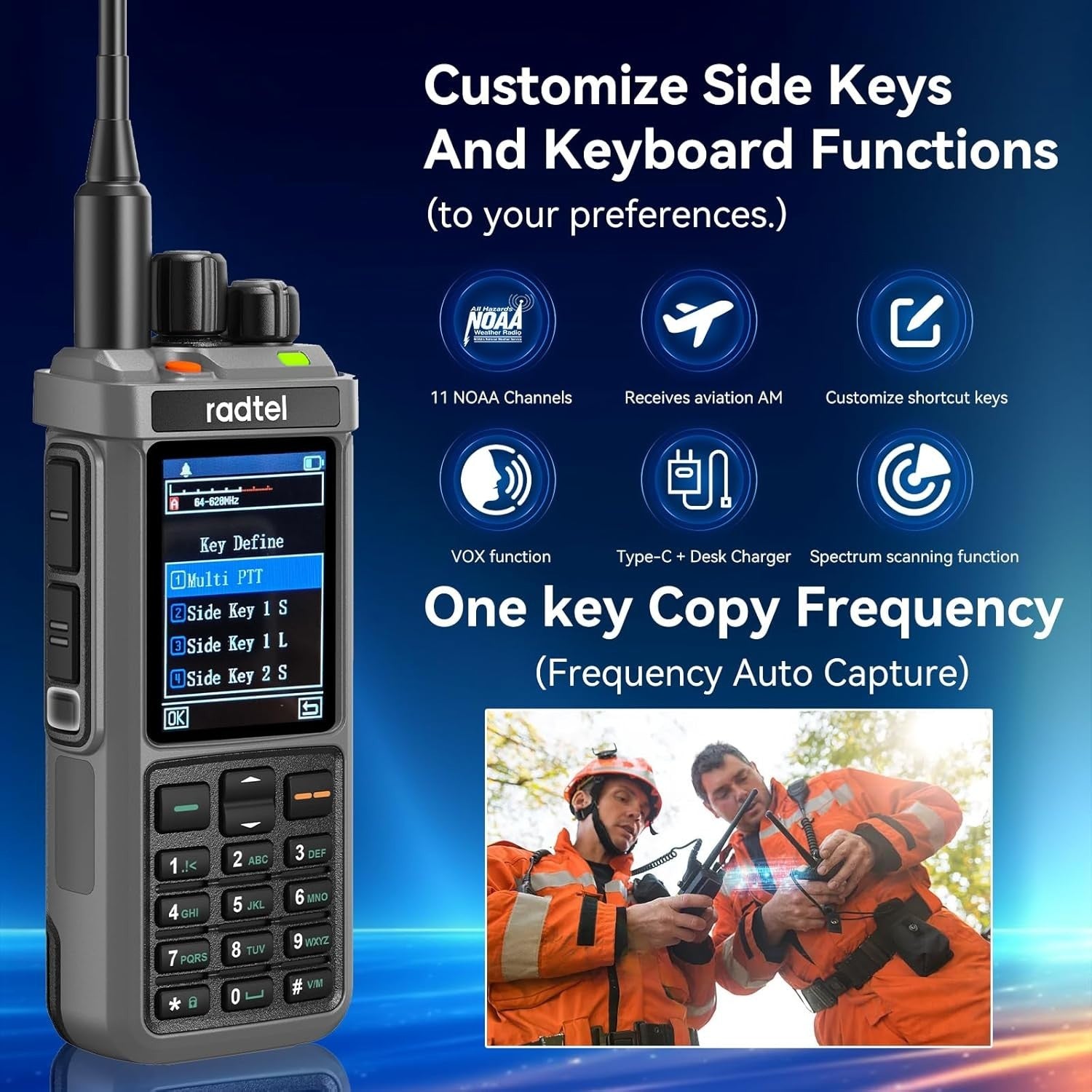 10W Dual Band Ham Radio 1024CH Cross Band Repeater Color Display