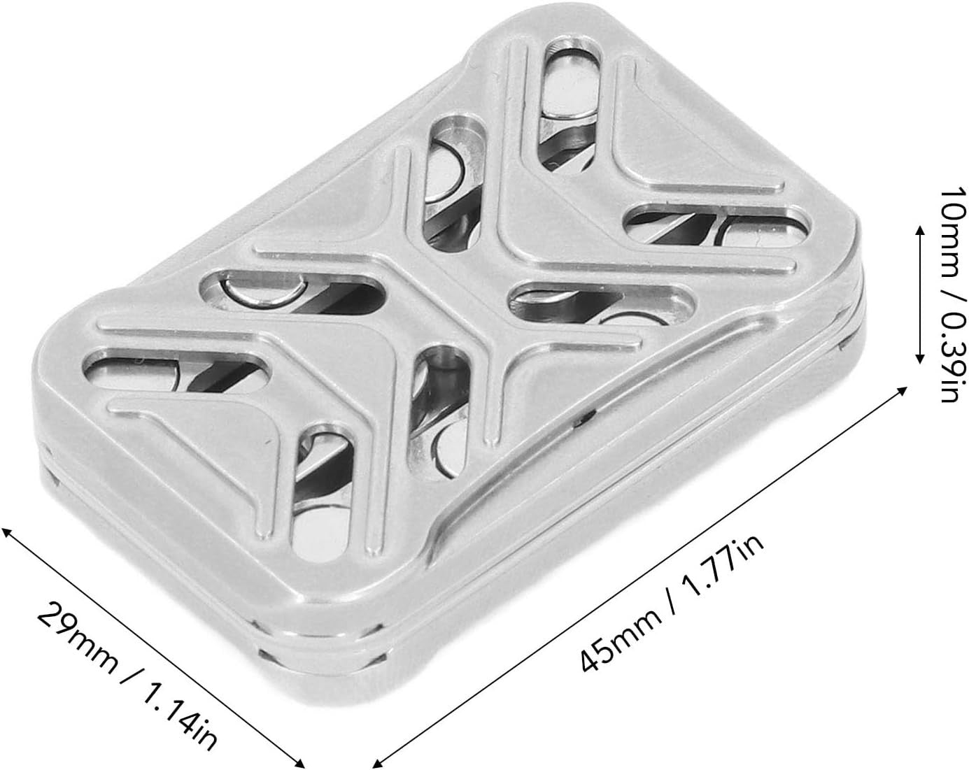 Stainless Steel Haptic Fidget Slider Magnetic Click Stress Relief EDC