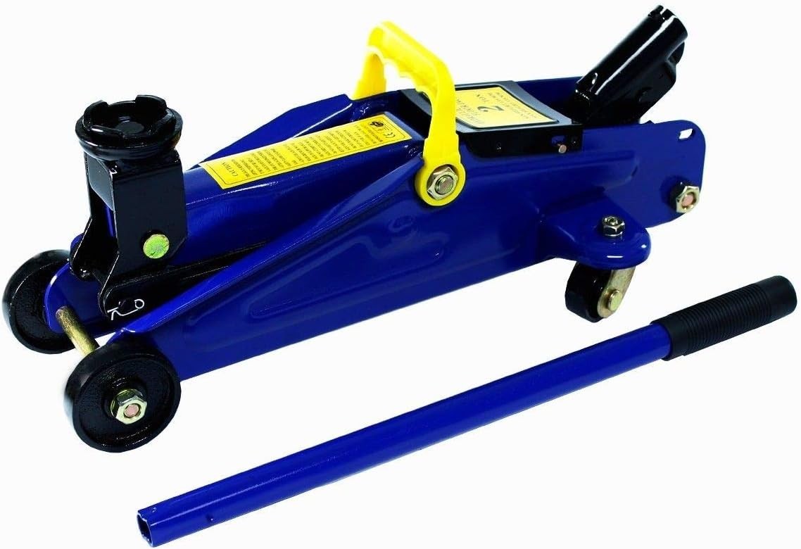 2 Ton Hydraulic Trolley Jack Heavy Duty Car Van Lift 135–320mm Rocket Rise+Case