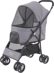 Pet Stroller for Small Medium Dogs Cats Foldable Carrier w/ Swivel Wheels