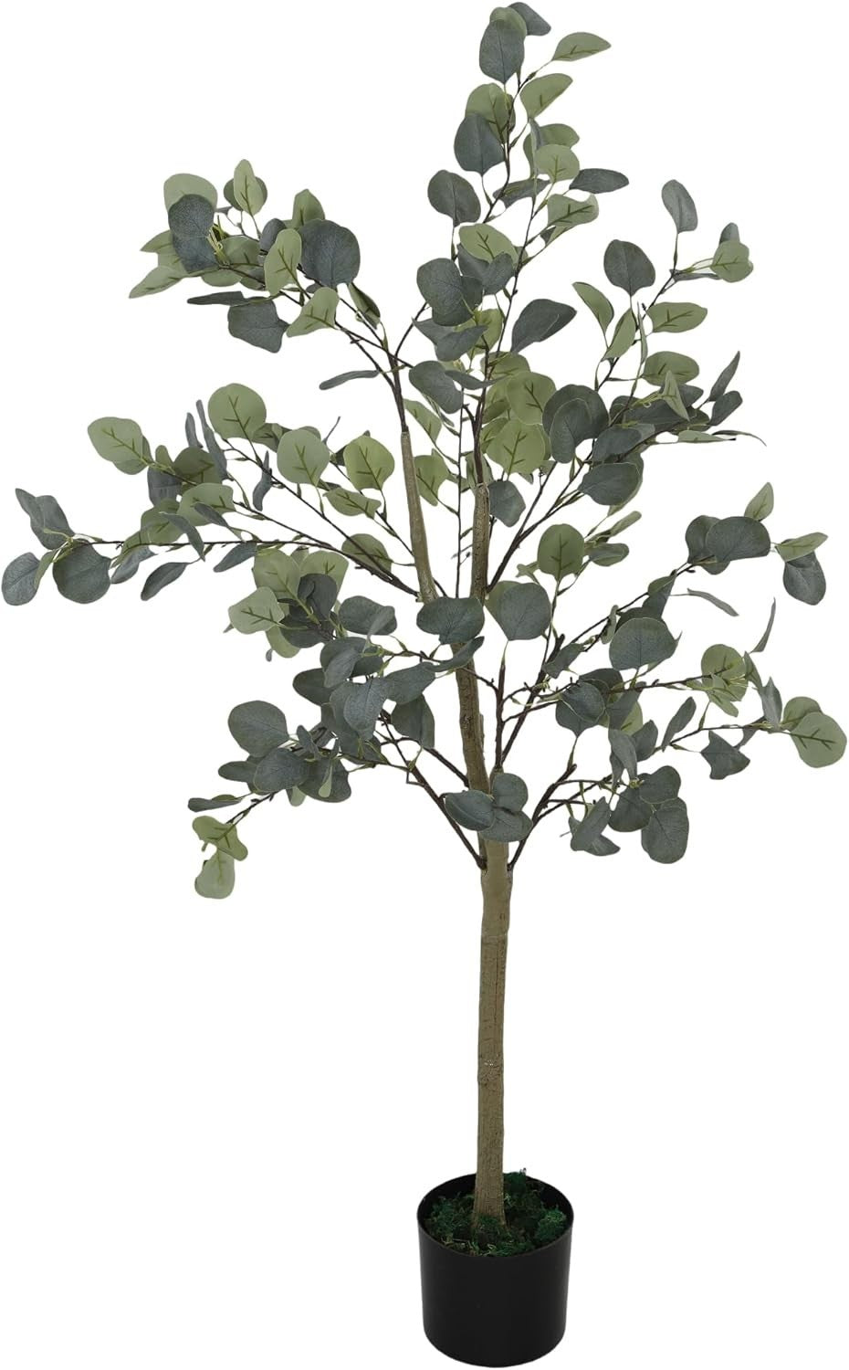 150cm Artificial Eucalyptus Tree Silver Dollar Leaves in Pot Home Garden Decor