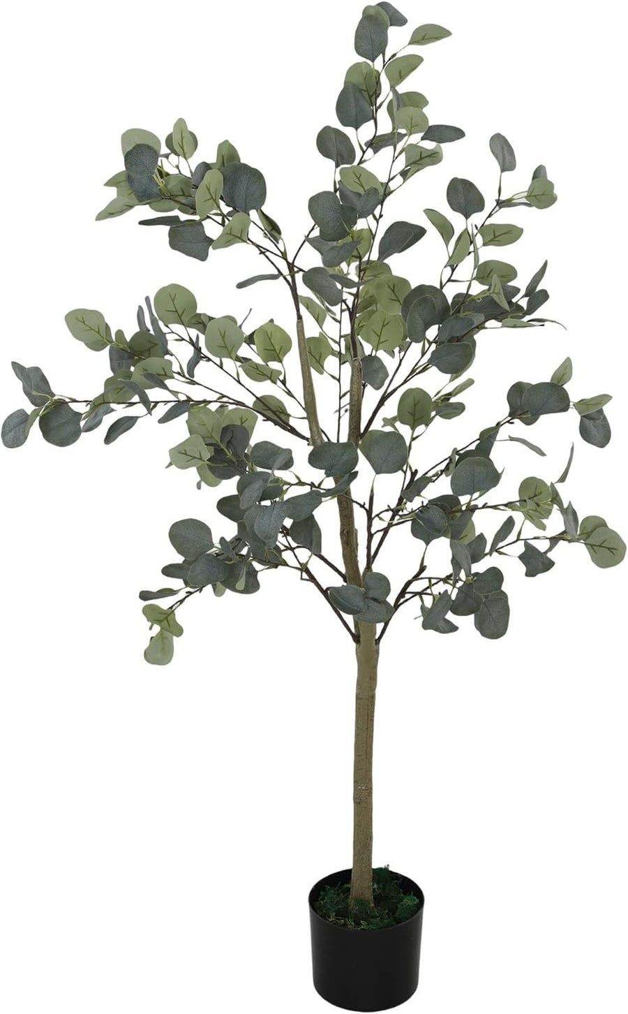 150cm Artificial Eucalyptus Tree Silver Dollar Leaves in Pot Home Garden Decor