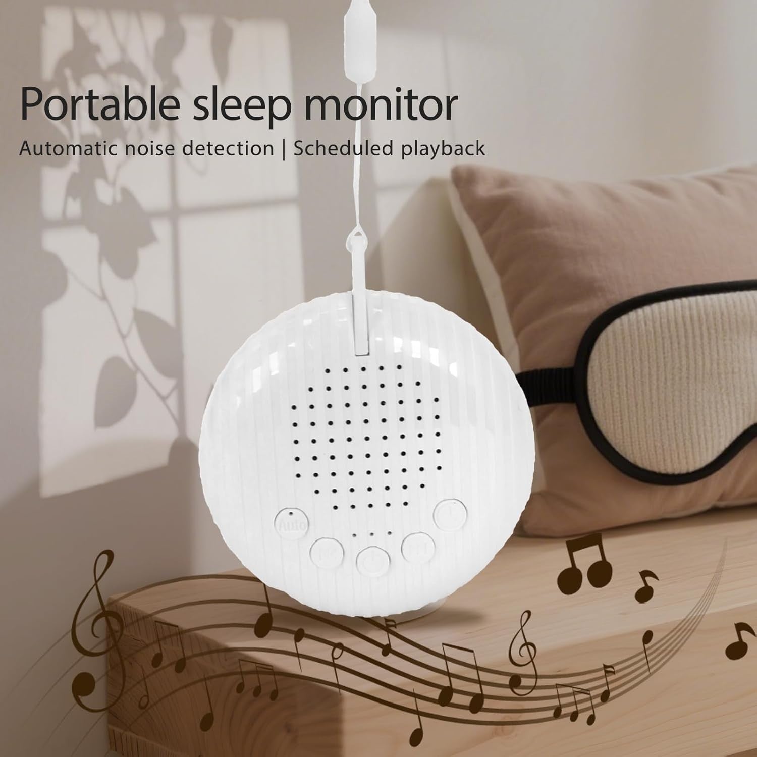 Sleep Machine with White Noise & Automatic Noise Control for Adults & Kids