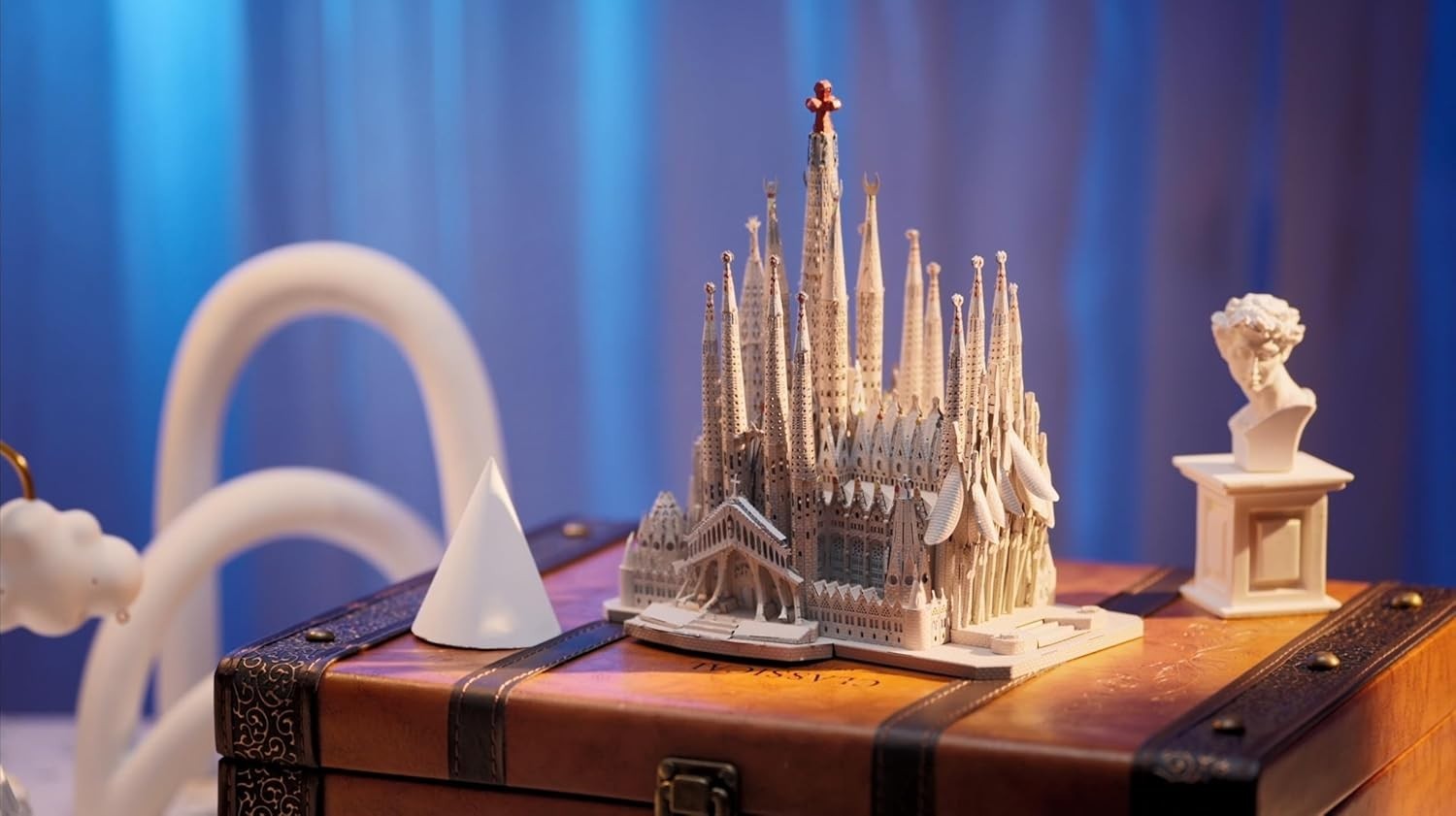 3D Metal Cathedral Puzzle DIY Architecture Model Kit 450PCS Display