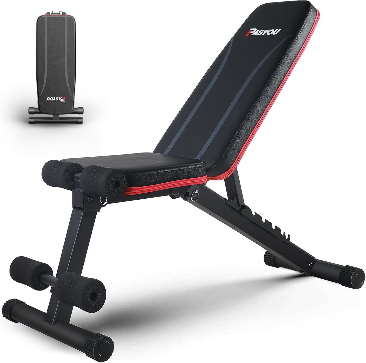 Adjustable Weight Bench Foldable Incline Decline 500lb Capacity Home Gym