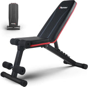 Adjustable Weight Bench Foldable Incline Decline 500lb Capacity Home Gym
