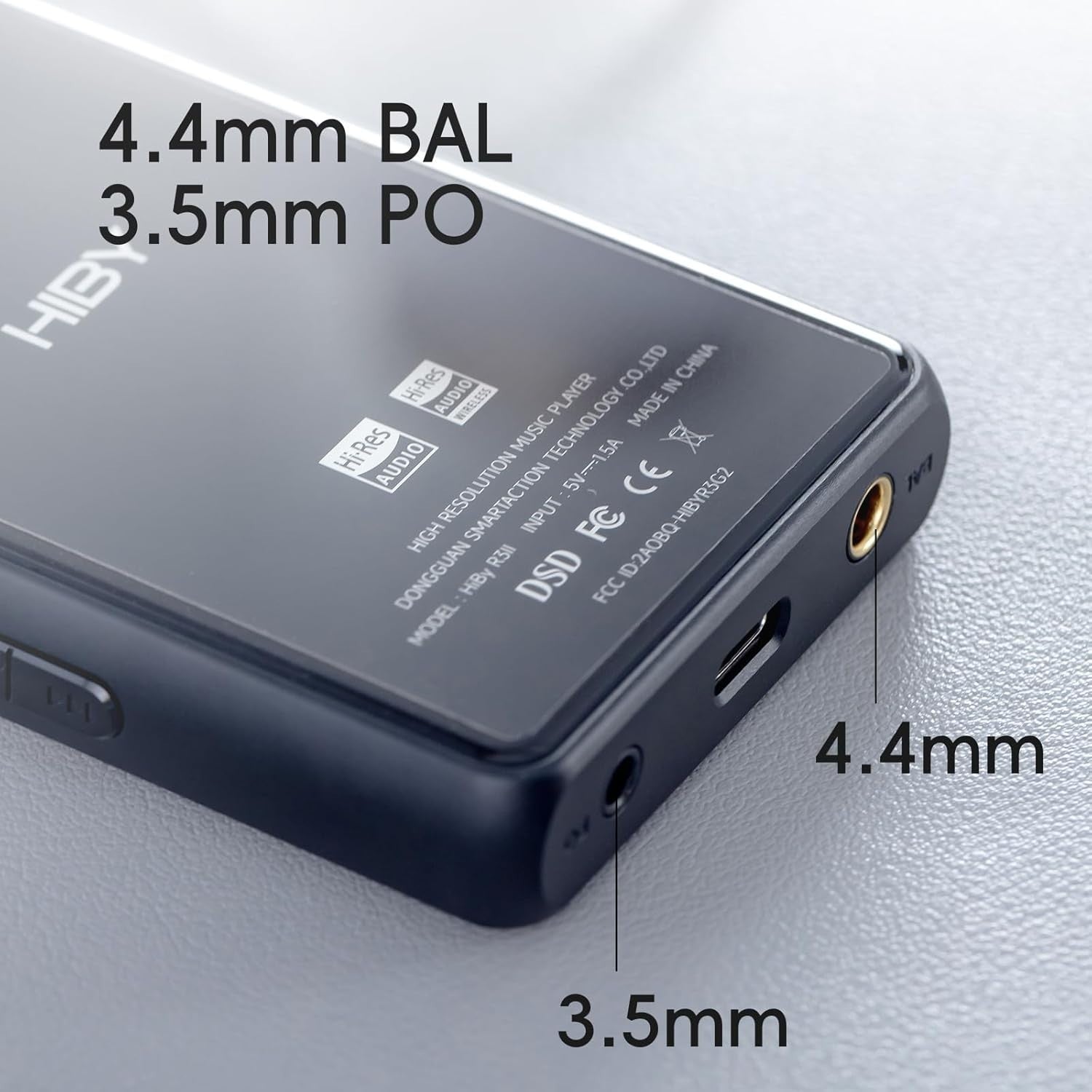 Silver Hi-Res MP3 Player Dual DAC Bluetooth 5.1 WiFi OLED Touchscreen