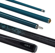 57" Carbon Fibre Snooker Pool Cue 2 Piece 10mm Tip 18oz High Gloss