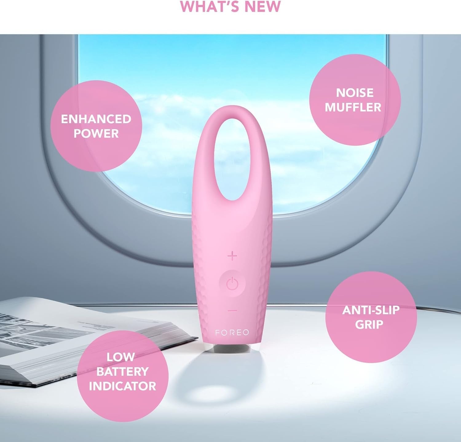 T-Sonic Eye Massager Lymphatic Drainage Dark Circles Pink
