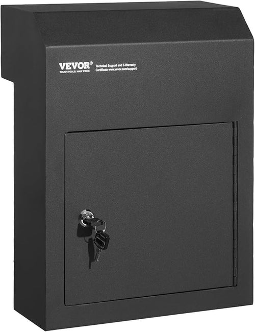 Secure Door Mount Mail Drop Box – Heavy Duty Steel, Lockable, Weatherproof