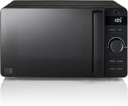 20L Digital Microwave 800W LED Defrost Glass Turntable Matte Black