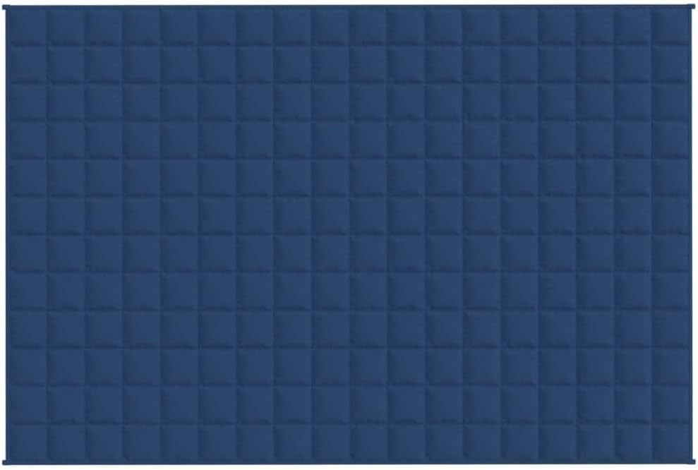 Blue 15kg Weighted Blanket 230x220 cm for King Bed Sleep Aid & Comfort