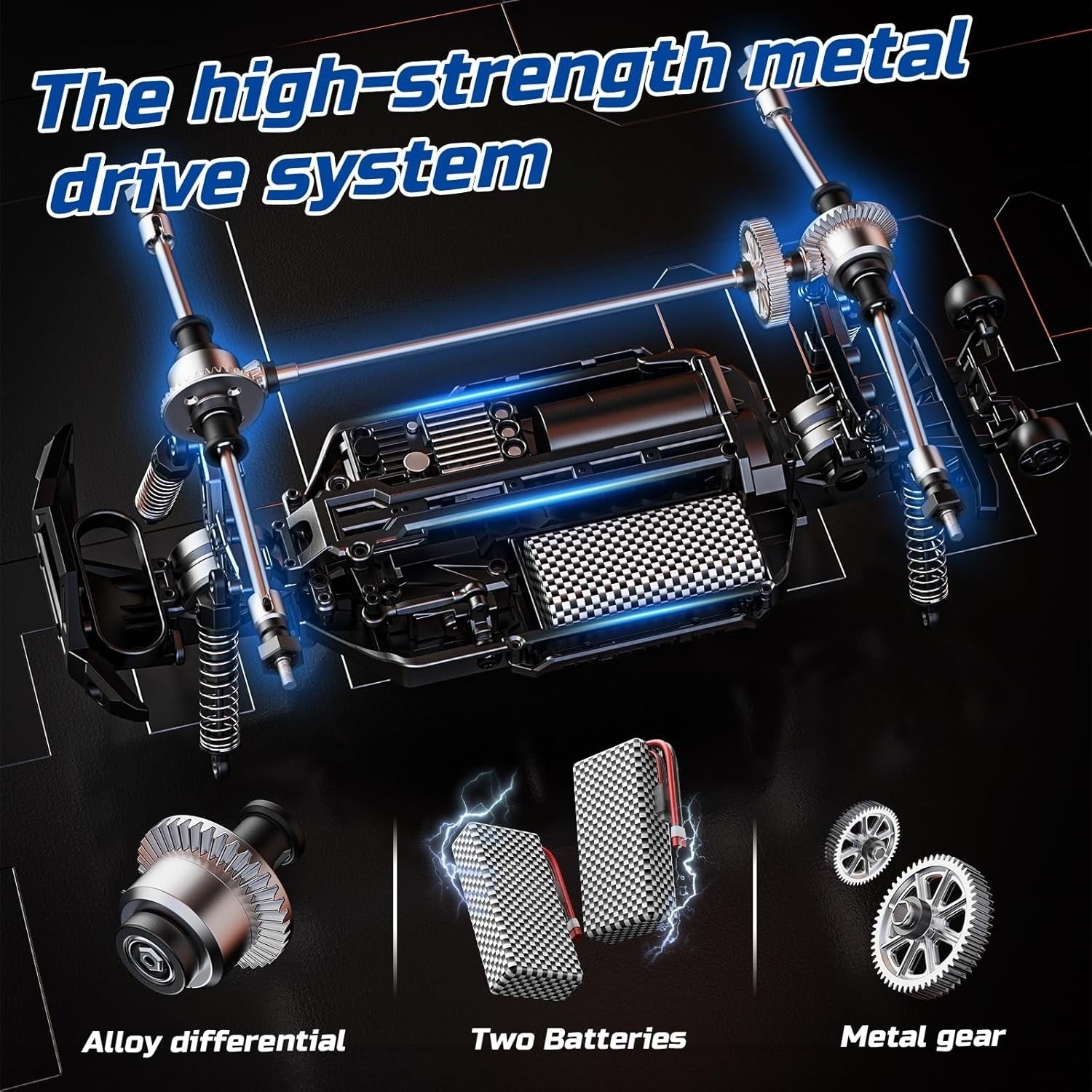 High-Speed 1:14 4WD RC Monster Truck 40KPH Off-Road Car Kids Adults
