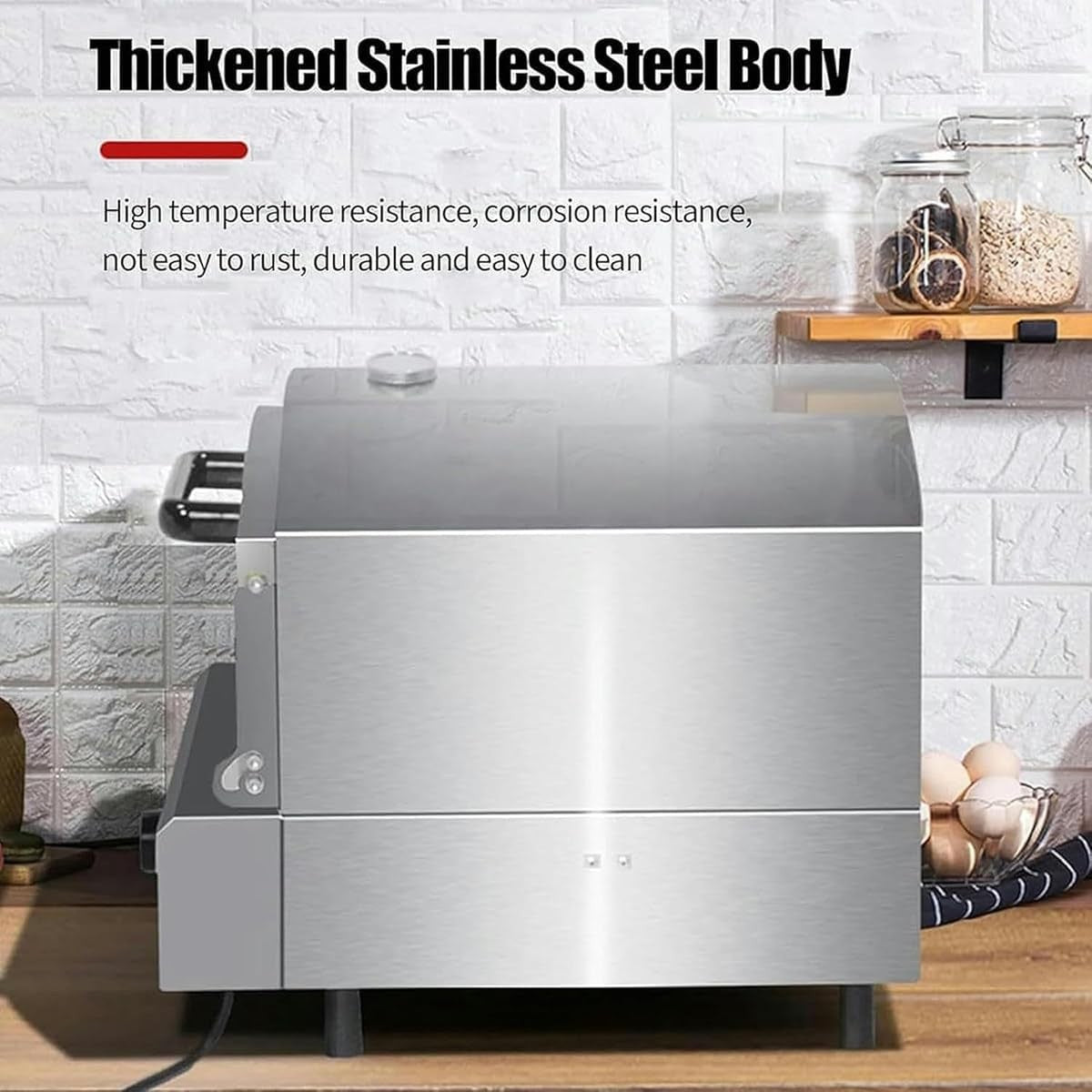 Commercial Electric Pizza Oven | Stainless Steel Countertop Cooker 350°C