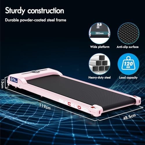 3-in-1 Walking Pad Treadmill 9km/h Quiet 2.2HP Foldable Wide Belt App Control