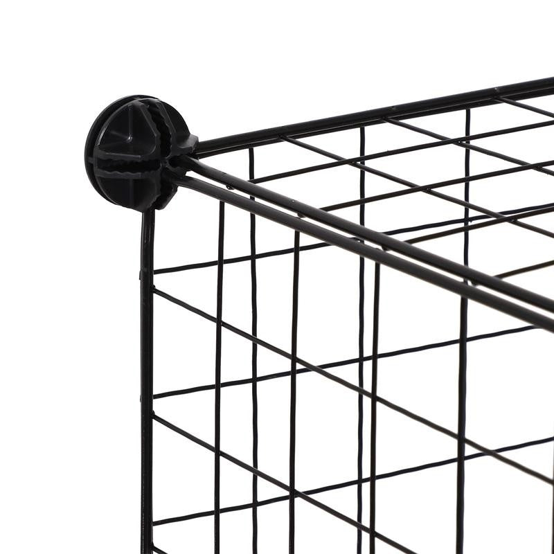 Modular 6-Cube Wire Storage Rack – Adjustable DIY Display Shelves