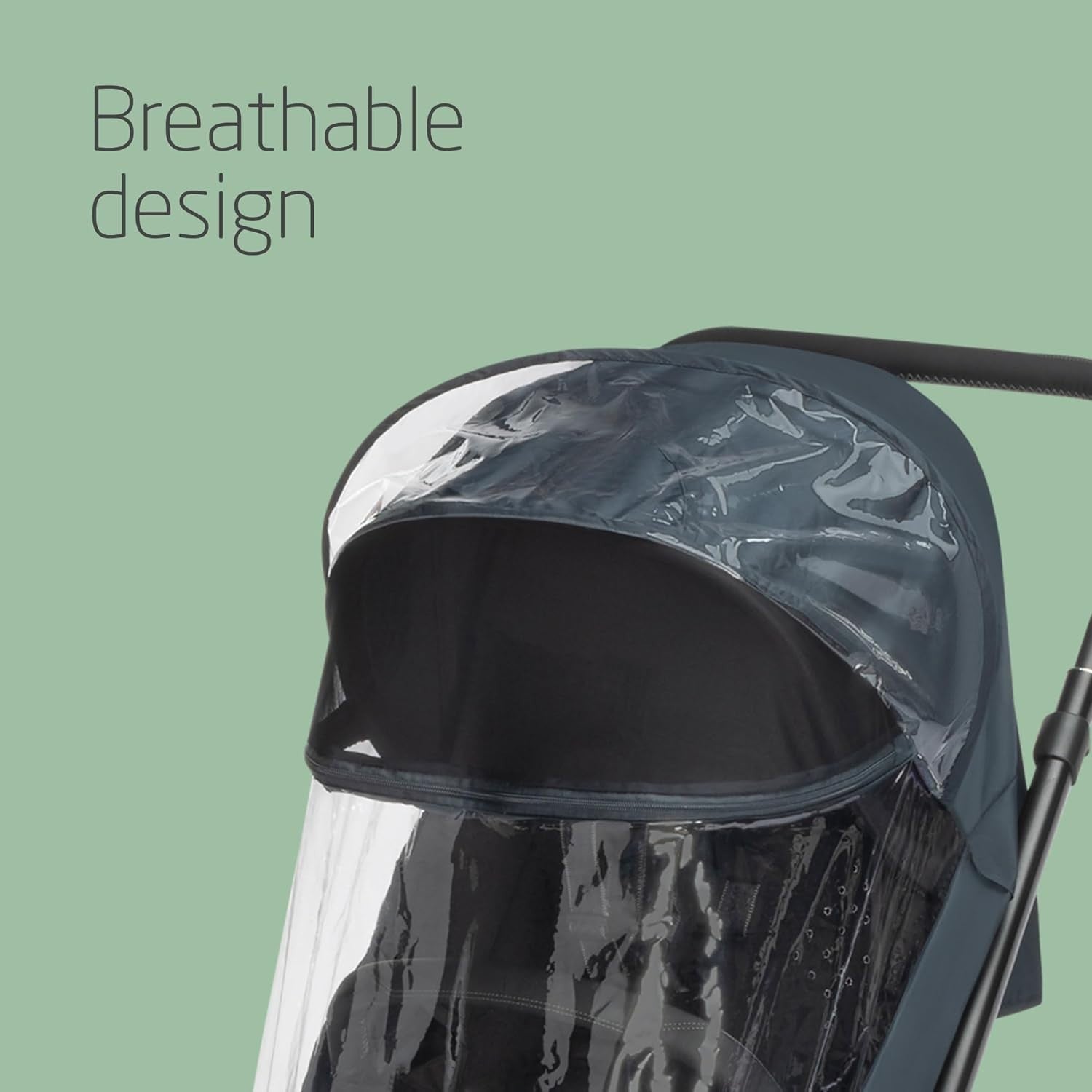 Universal Pushchair Rain Cover Pram Raincover Ventilated Front Window