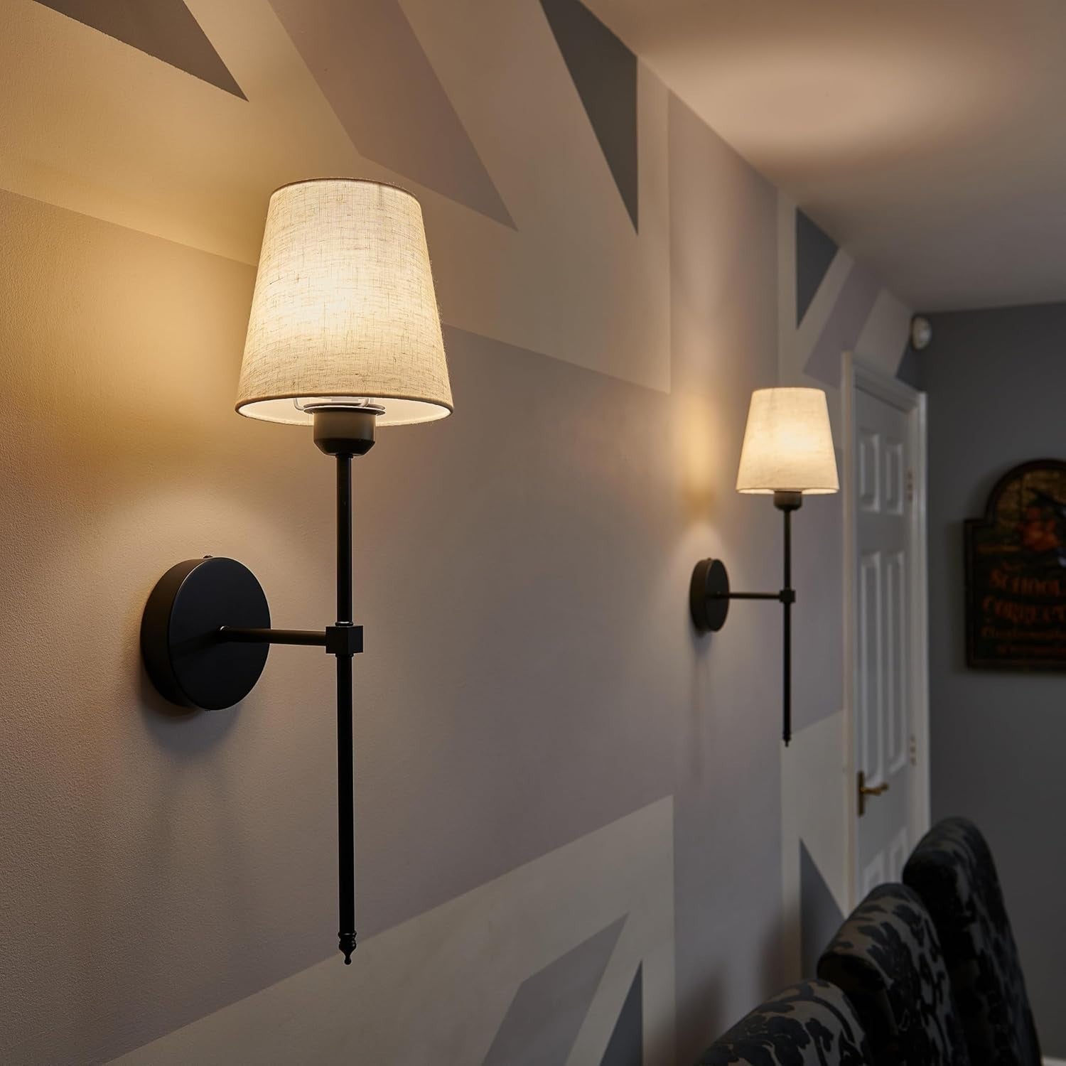Wireless LED Wall Lights Set of 4 | Remote, Rechargeable, No Wiring Needed