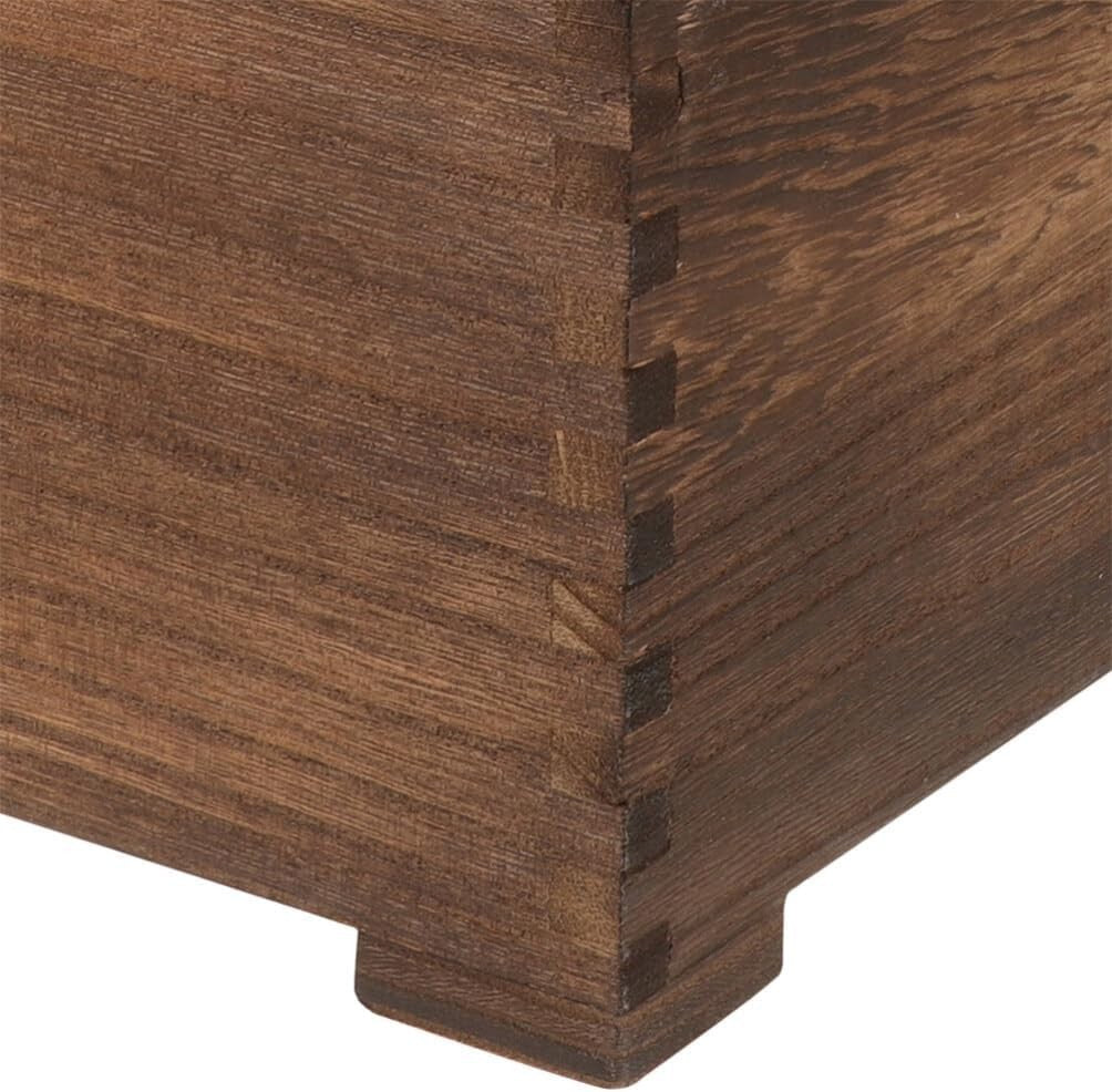 10KG Wooden Rice Storage Container Sliding Lid Bin