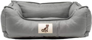 Medium Waterproof Dog Bed 75x58cm Washable Basket Grey