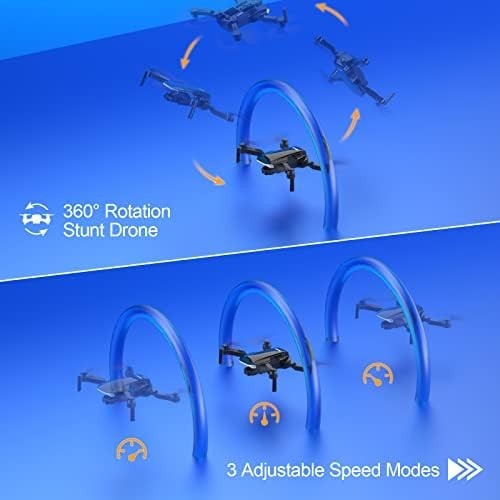 Foldable 1080P HD Camera Drone with Optical Flow & 2 Batteries for Adults