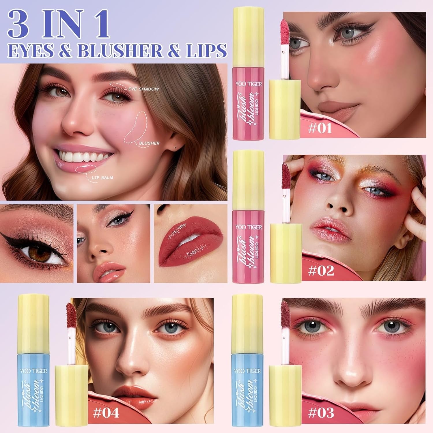 50PCS All-in-One Makeup Kit – Eyeshadow, Lipstick, Brushes & More for Women