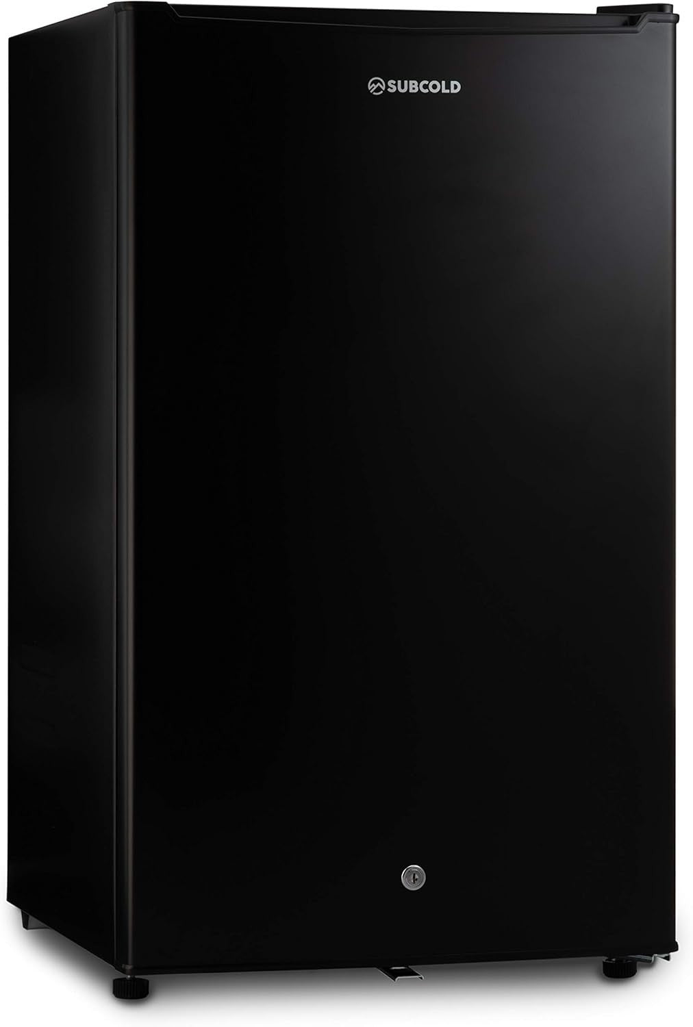 95L Under-Counter Fridge LED Lock & Key Energy Efficient Black