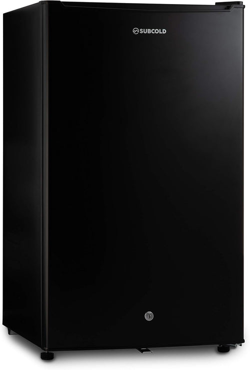 95L Under-Counter Fridge LED Lock & Key Energy Efficient Black