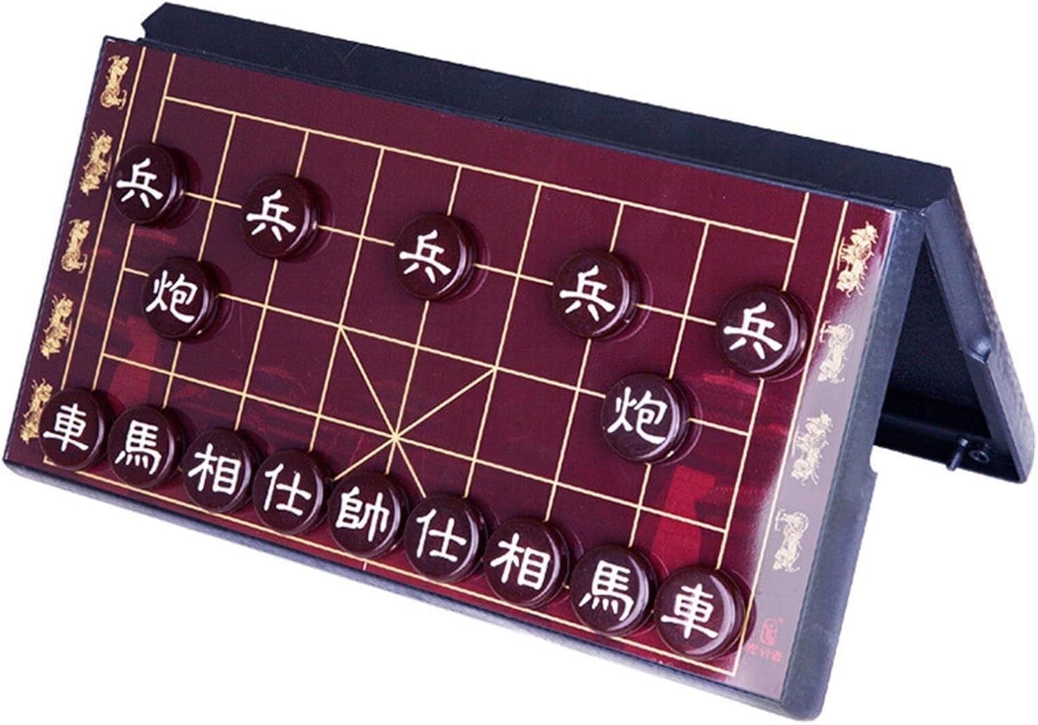 Magnetic Chinese Chess Travel Set Foldable Xiangqi Board Portable Game