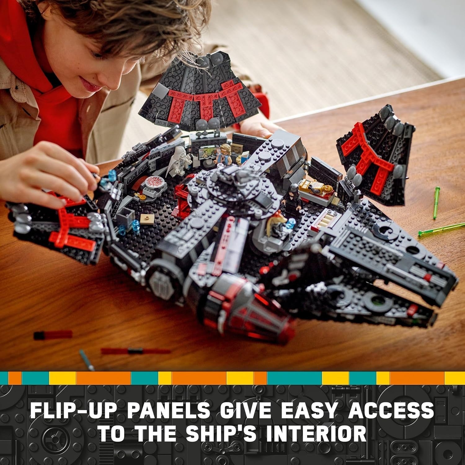Star Wars The Dark Falcon 1579pcs Starship Building Set w Minifigs