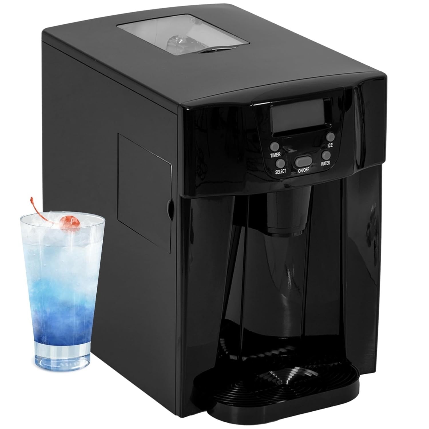 Ice Maker Machine Countertop 12kg 24H Water Dispenser Fast Ice 2 Sizes