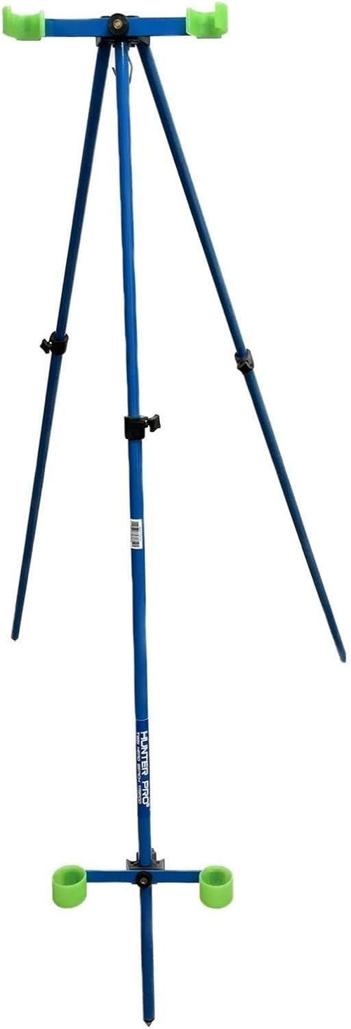 Telescopic Sea Fishing Tripod 2-Rod Holder Glow Cups Aluminium Stand