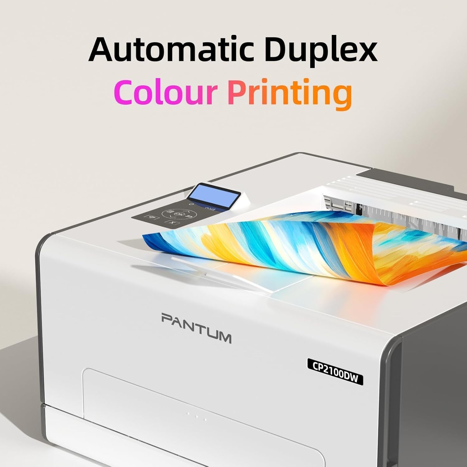 Wireless Colour Laser Printer White A4 20ppm Duplex USB Wi-Fi Ethernet