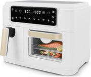 11L Dual Zone Air Fryer 2400W | 2 Drawers 3.5L + 7.5L | 8-in-1 | White