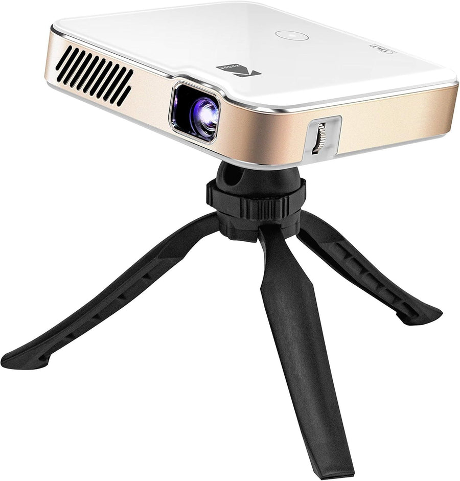 Portable 1080P Smart Projector 4K WiFi Bluetooth 200 ANSI Tripod