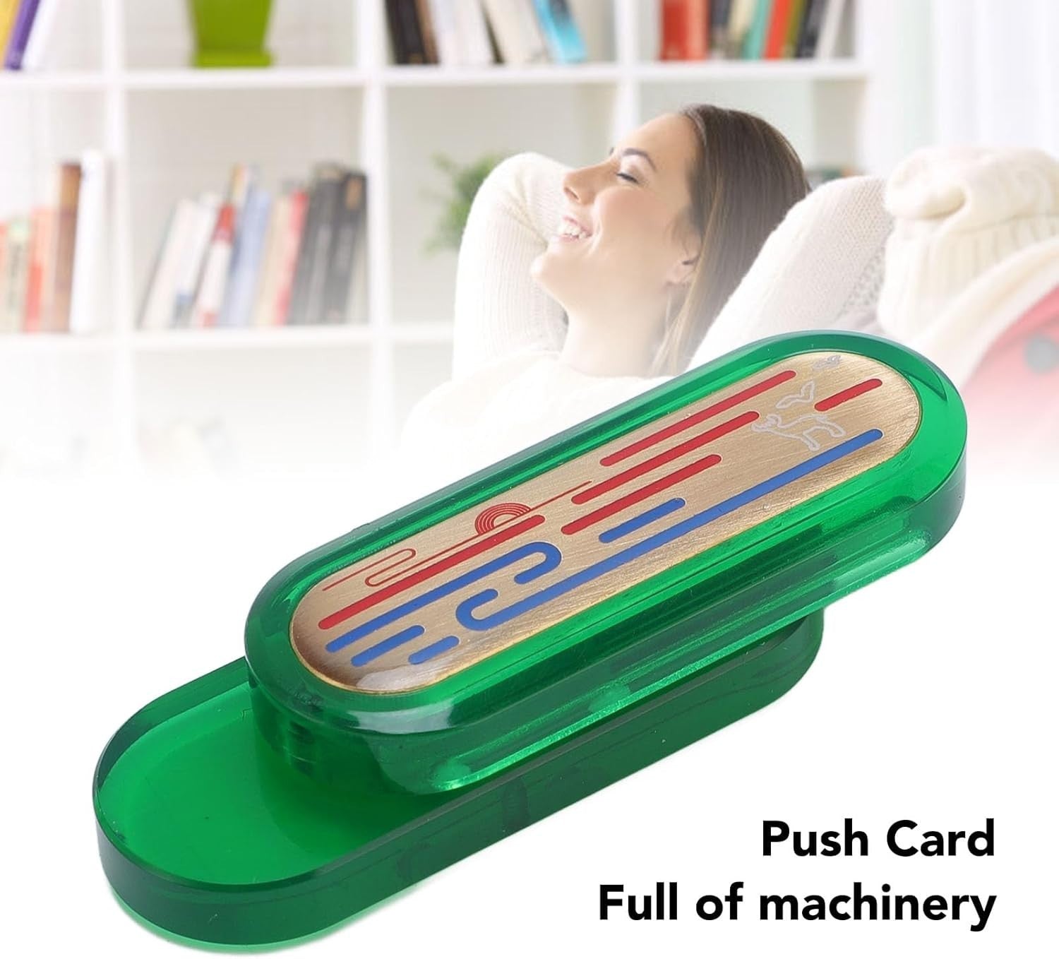 Acrylic Brass Fidget Slider Pocket Mechanical Stress Relief Push Toy