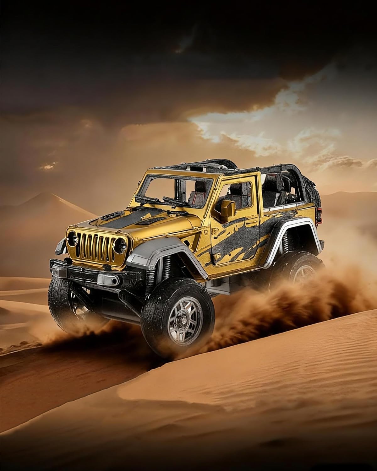 3D Metal Off Road Vehicle Puzzle DIY Model Kit Stainless Steel 225PCS