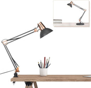 Vintage Adjustable Desk Lamp Clamp Retro Metal Swing Arm Reading Light
