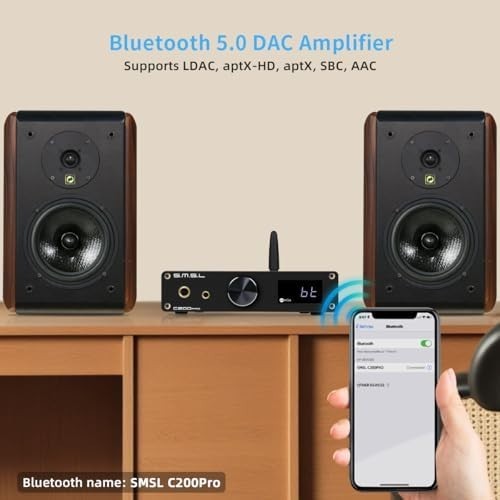C200PRO USB DAC Headphone Amp LDAC ES9039Q2M 32Bit/768kHz DSD512