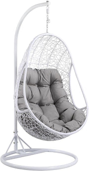 Rattan Hanging Egg Chair with Stand | Indoor Outdoor Hammock Seat