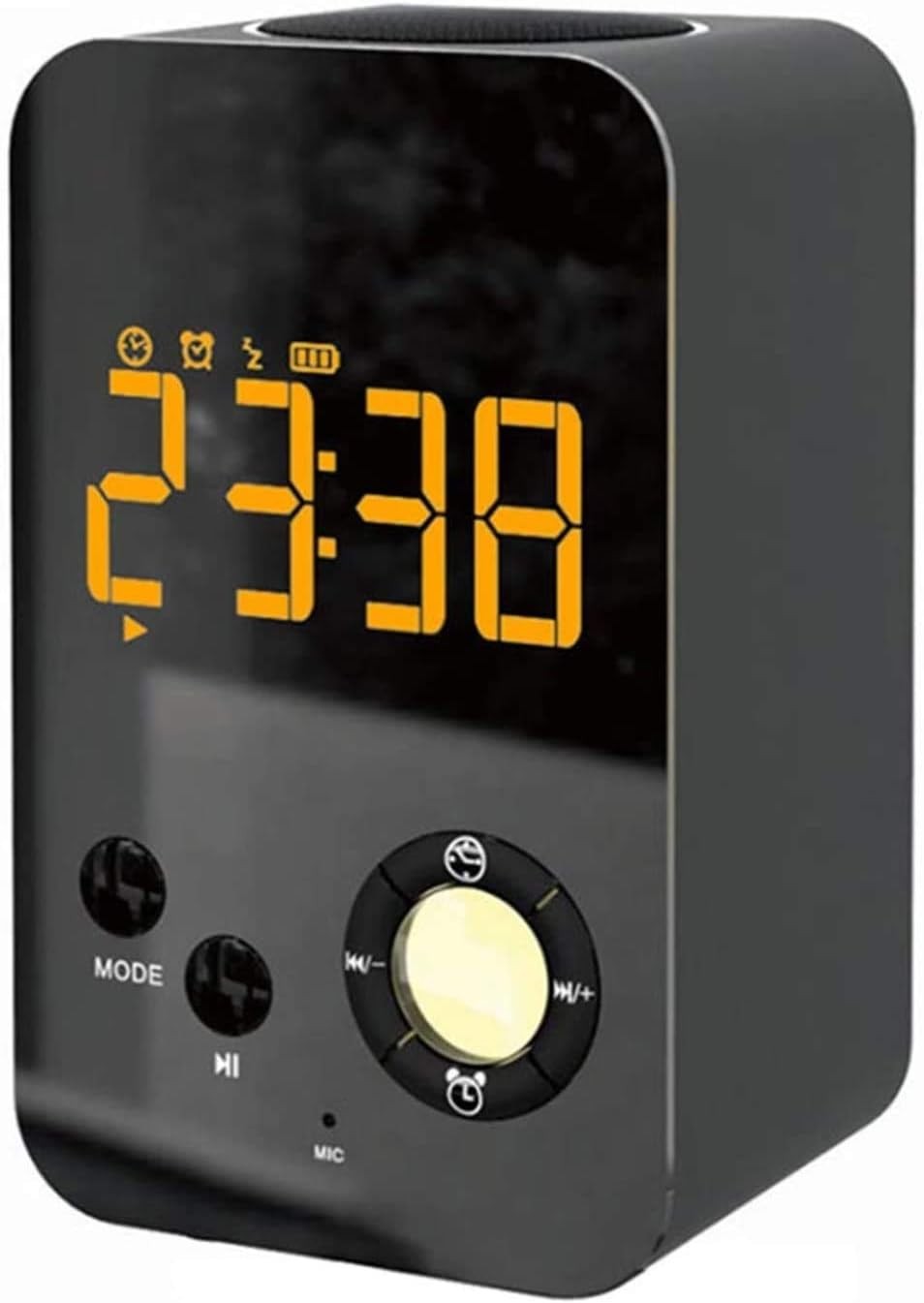Digital Alarm Clock Radio USB Charger LED Display Snooze Bedside Black