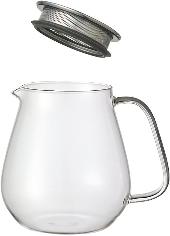 720ml Glass Teapot with Stainless Steel Strainer Heat Resistant Tea Pot