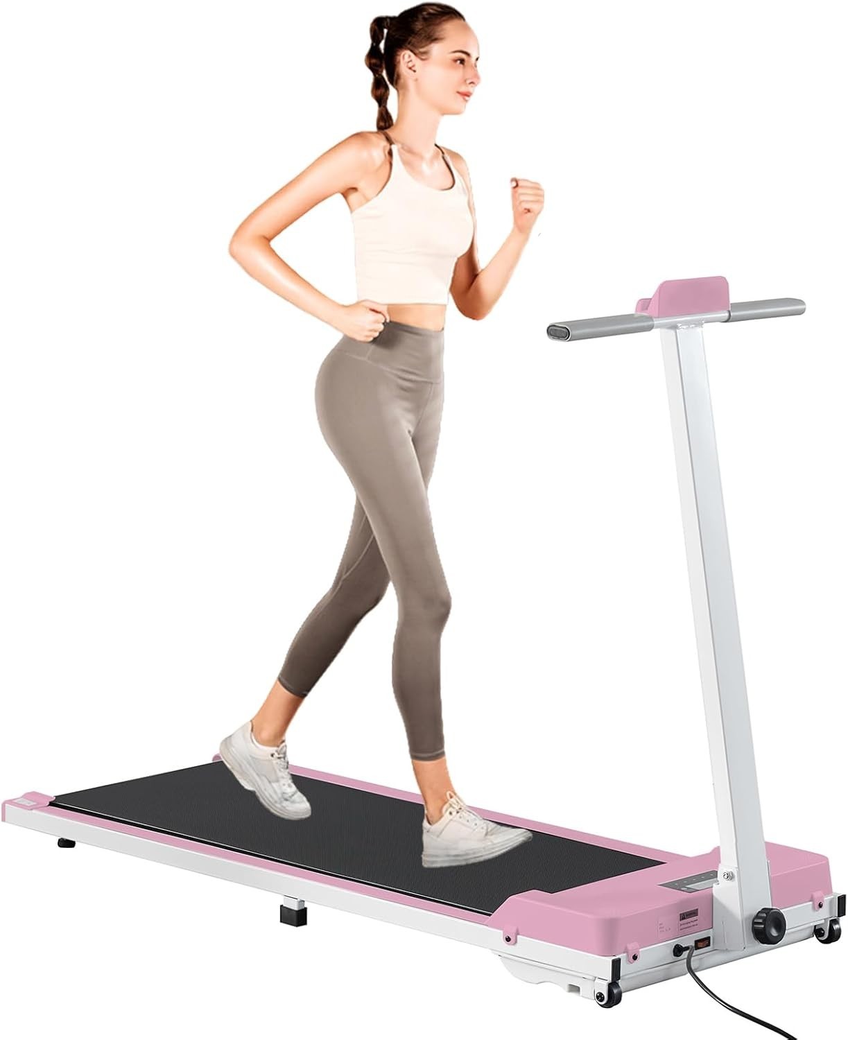 Foldable 3-in-1 Home Office Treadmill Walking Running Pad LED Remote