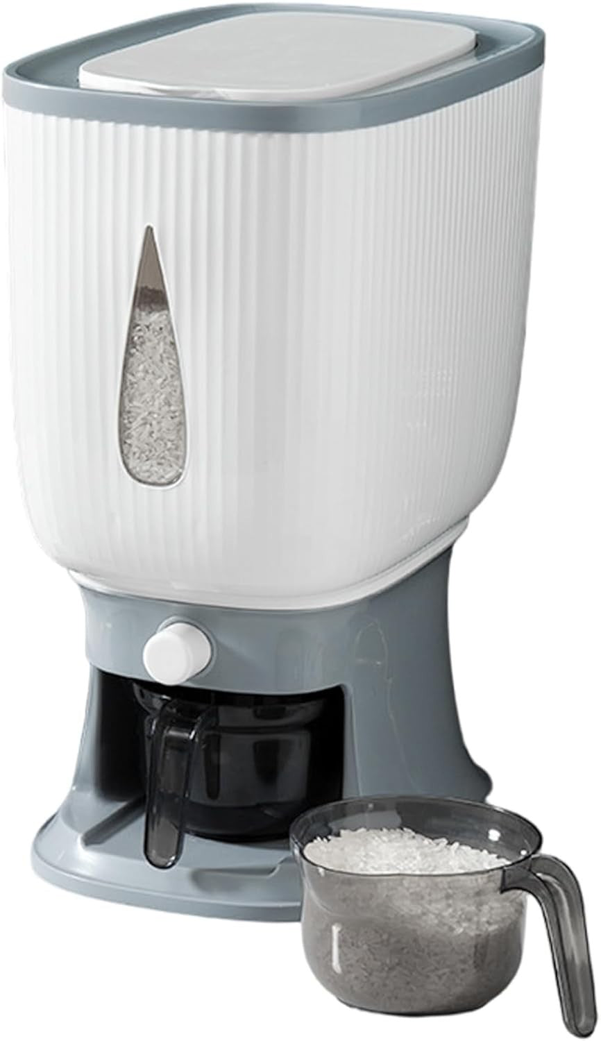 10KG Rice Dispenser Airtight Moisture Proof Grain Storage Bin