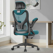 Ergonomic High Back Mesh Office Chair Adjustable Lumbar Headrest Desk Seat Blue