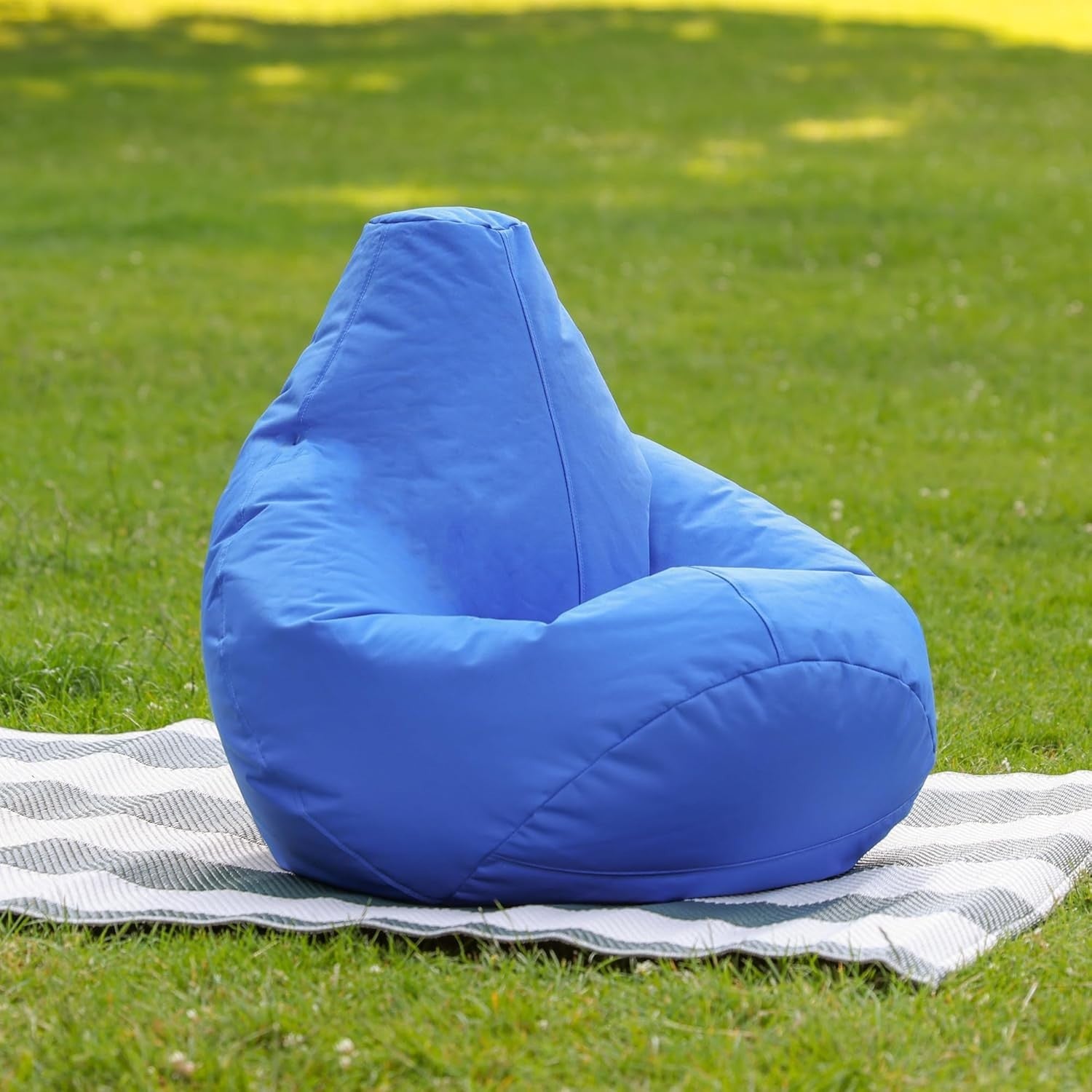 Kids Outdoor Bean Bag Chair Waterproof Gaming Seat – Blue Indoor Use