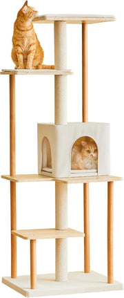 Modern Cat Tree 160cm Multi Level Tower Condo Scratching Posts Indoor Cats