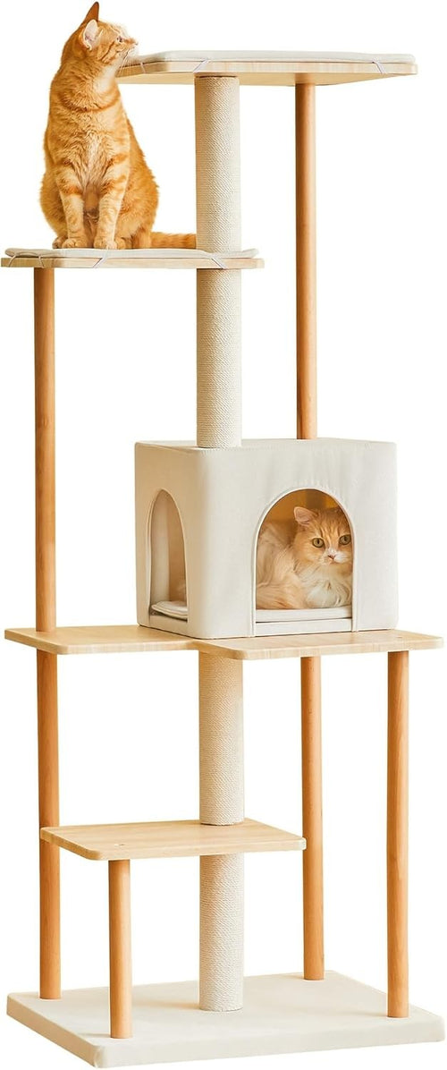 Modern Cat Tree 160cm Multi Level Tower Condo Scratching Posts Indoor Cats