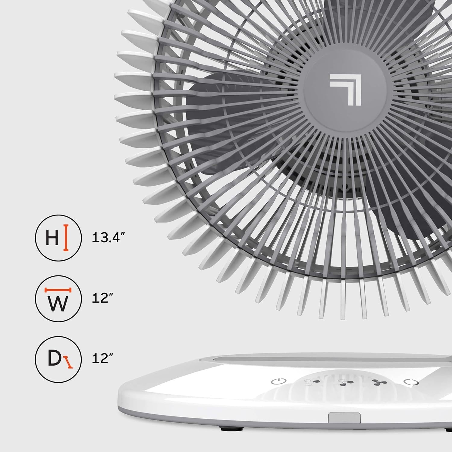 Oscillating Table Fan 3Speed Remote Control Quiet Adjustable Tilt Air Circulator