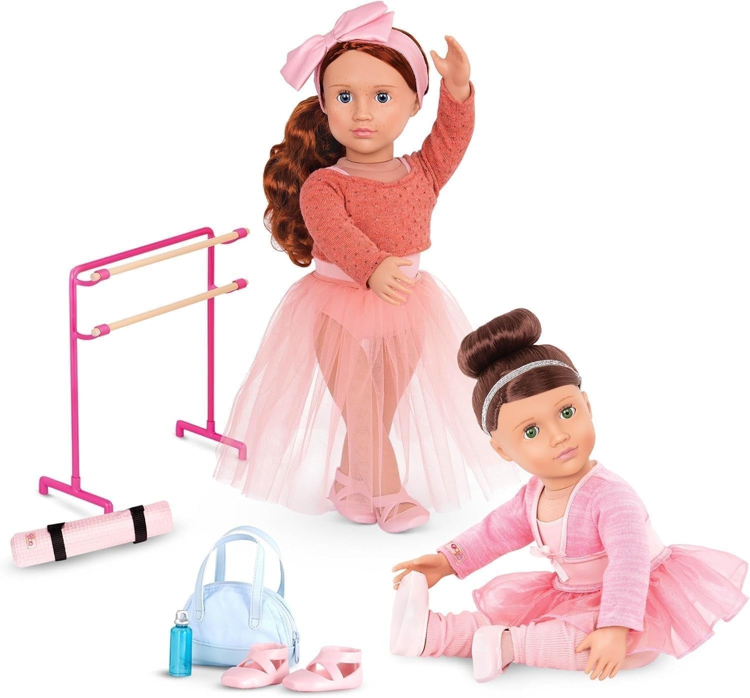 18in Ballerina Doll Blue Eyes Red Hair Ballet Outfit Toy